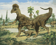 Cretaceous dinosaurs, Albertosaurus, Corythosaurus