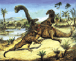 Jurassic dinosaurs - Camarasaurus - Allosaurus 